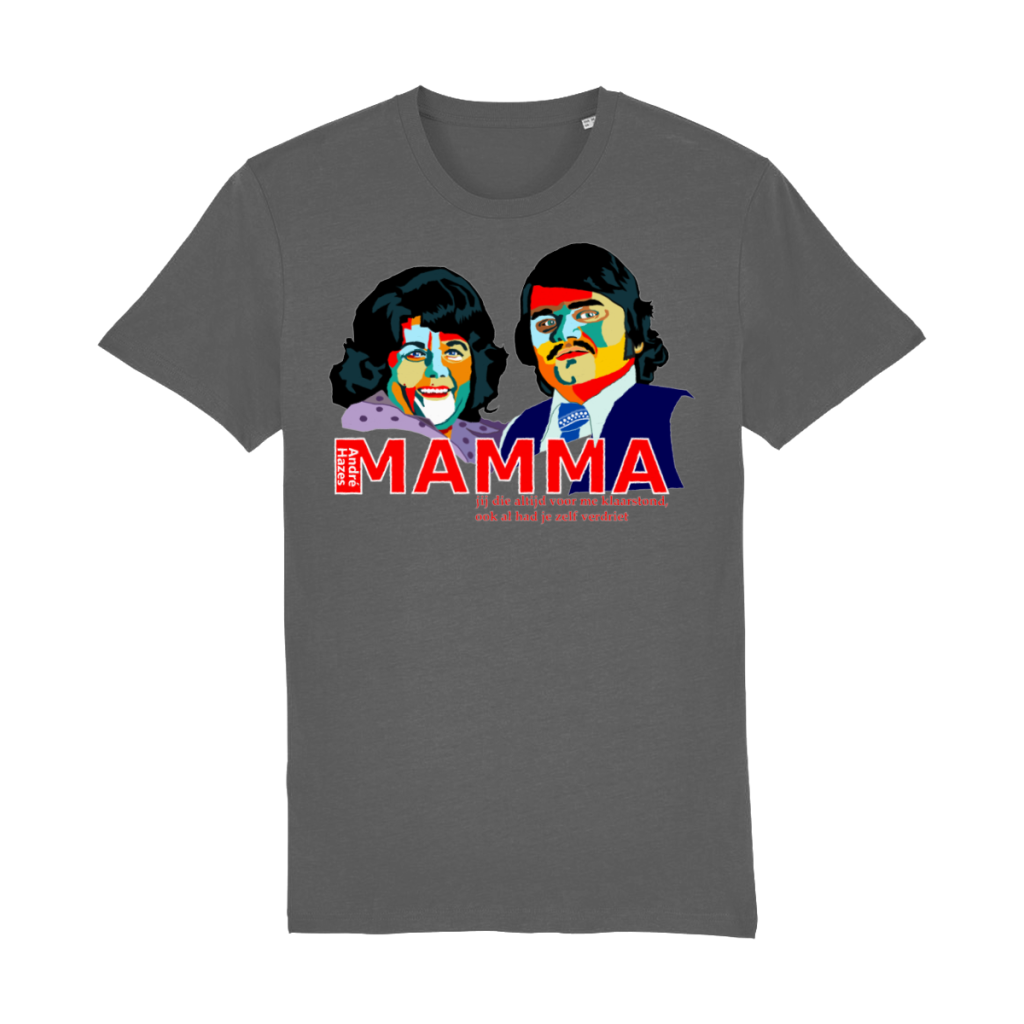 André Hazes Mamma graphic t-shirt with portrait design in organic cotton unisex fit