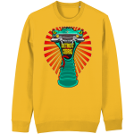 Detroit Cobras inspired graphic sweater with cobra muscle car design in relaxed unisex fit