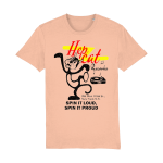 Hep Cat dancing cat graphic t-shirt with vinyl record design in organic cotton unisex fit