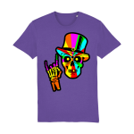 Rock My Skull colorful skull graphic t-shirt with rock and roll design in organic cotton unisex fit
