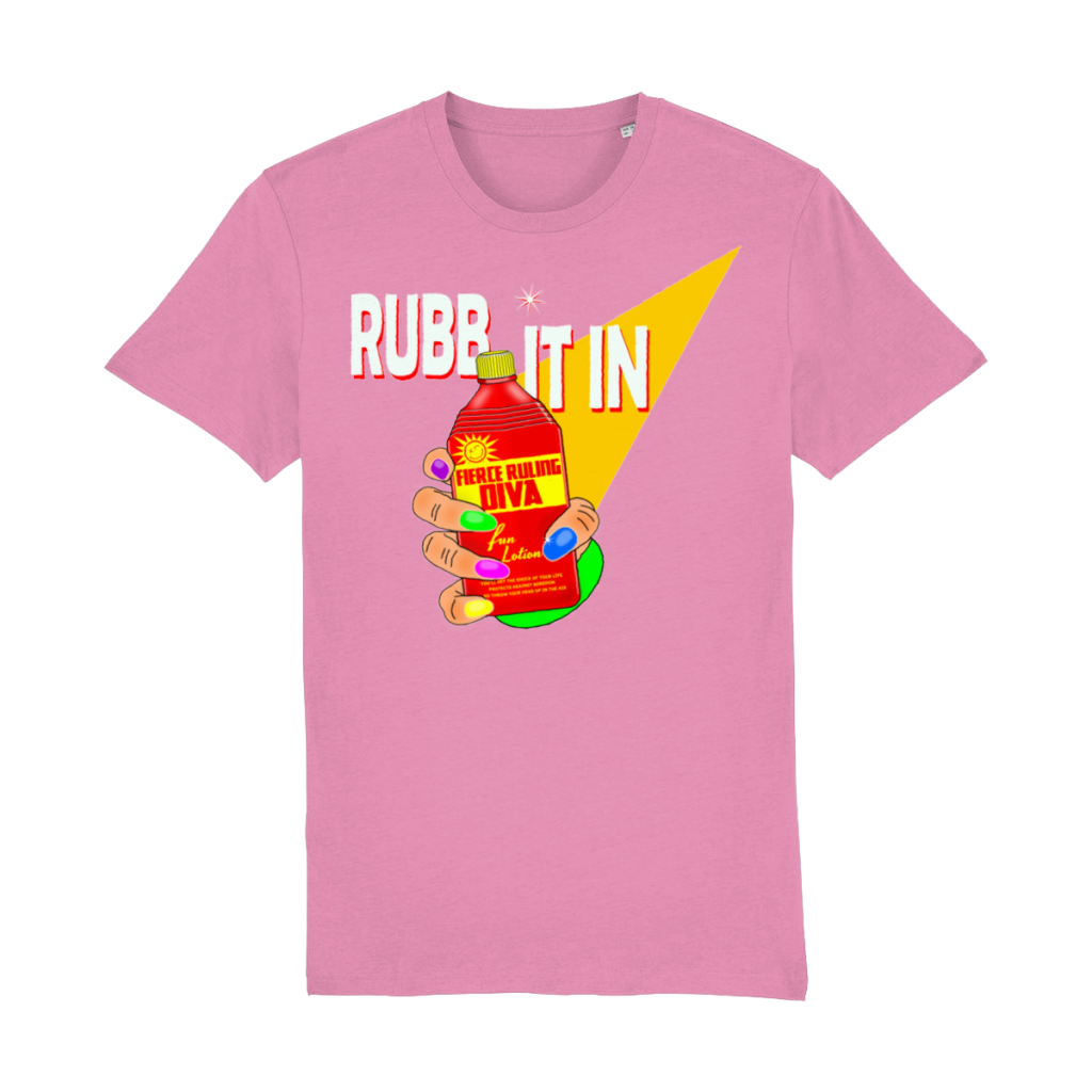 Rubb It In Fierce Ruling Diva graphic t-shirt made of organic cotton unisex fit