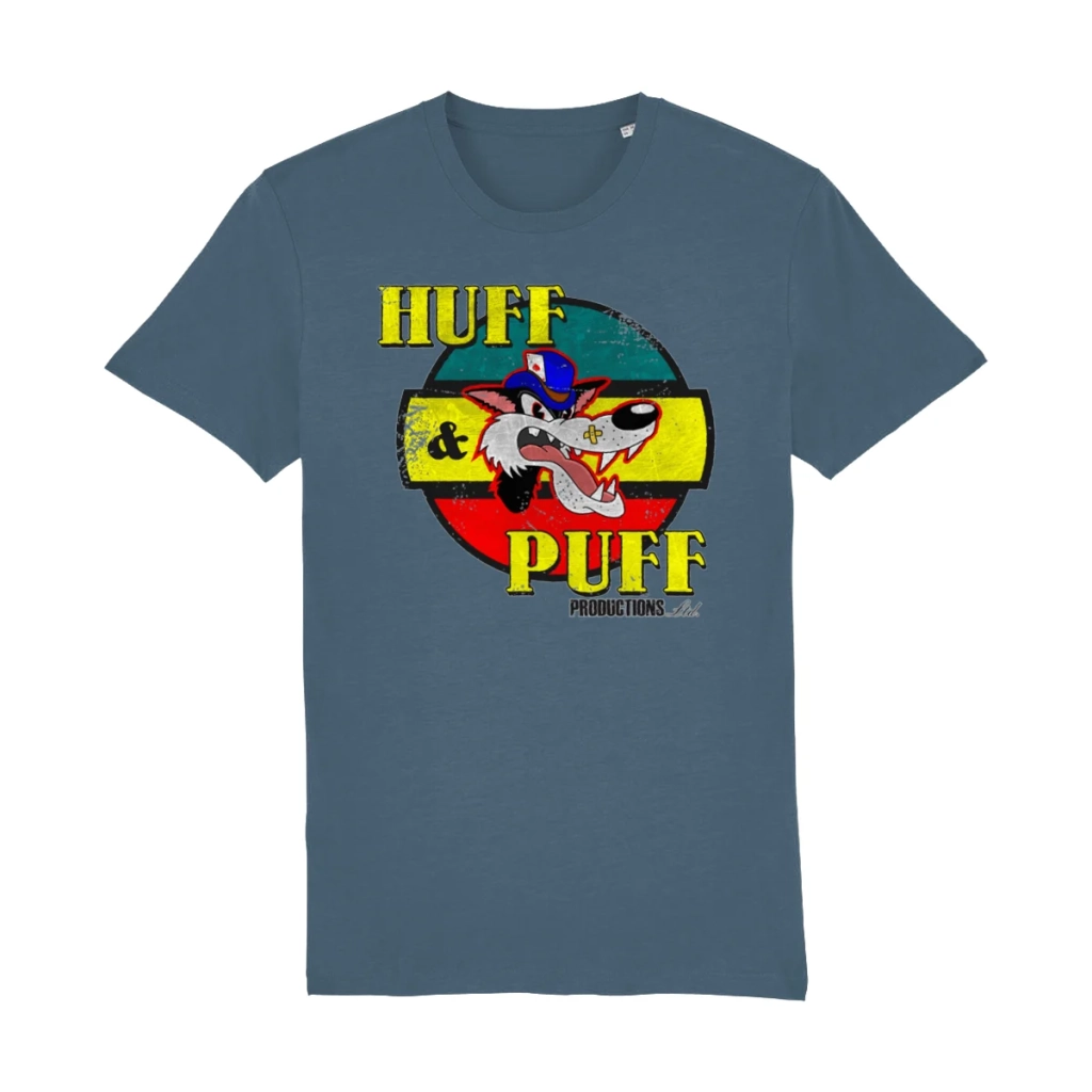 Big Bad Wolf graphic t-shirt with retro cartoon wolf design in organic cotton unisex fit