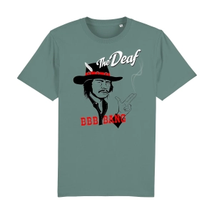 The Deaf BBBang Charles Bronson graphic t-shirt in black organic cotton unisex fit