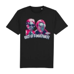Beastie Boys Get It Together graphic t-shirt with colorful grandma illustration in organic cotton unisex fit