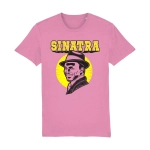 Frank Sinatra inspired t-shirt in organic cotton with classic music icon graphic design