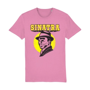 Frank Sinatra inspired t-shirt in organic cotton with classic music icon graphic design