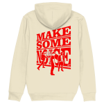 Beastie Boys inspired Make Some Noise graphic hoodie with oversized backprint in relaxed unisex fit