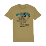 David Bowie graphic t-shirt with vintage toy robot inspired by Space Oddity in organic cotton unisex fit